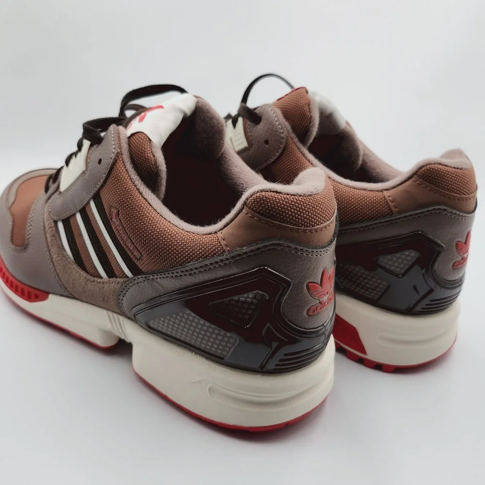 Mens Size 9 Adidas Golf Shoes 8000 Gore-Tex Spikeless Lace-Up Brown Red JP5258